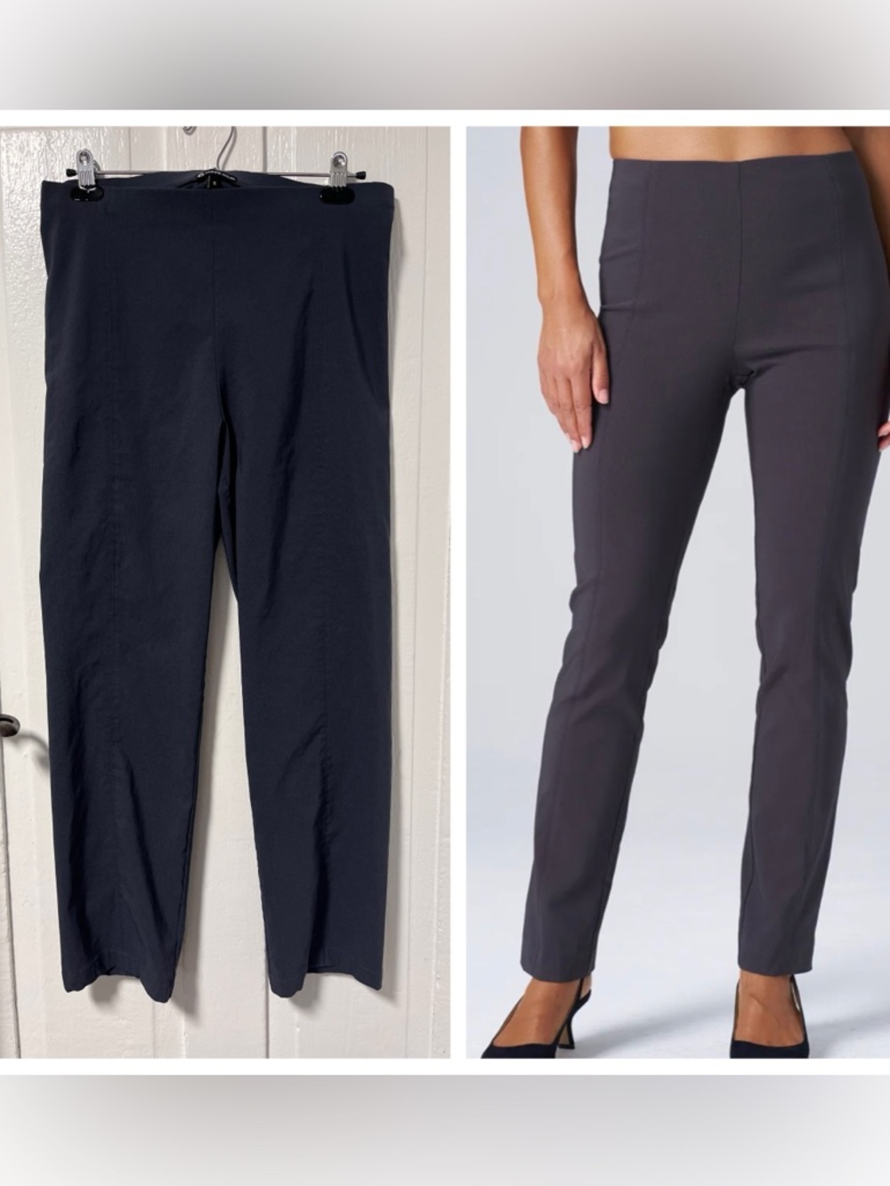 Franne Golde All Season Pull on Gray pant size 16